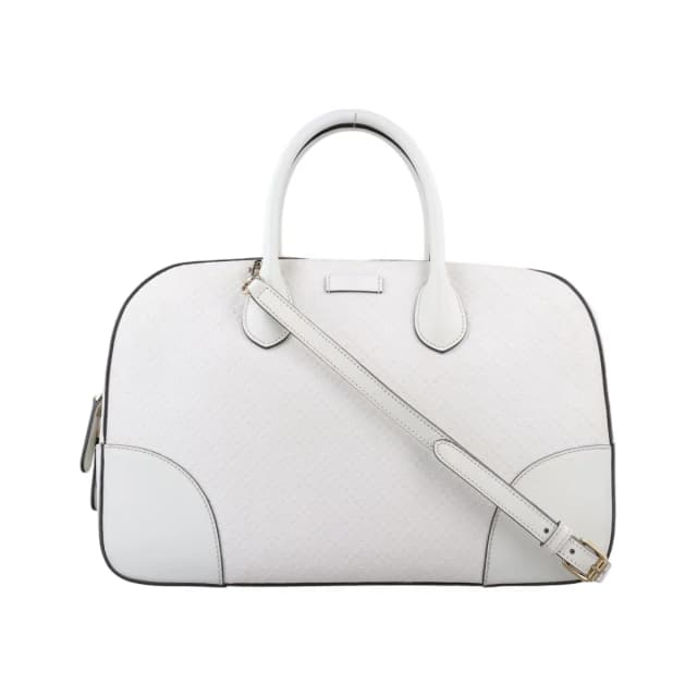 Gucci Bright Diamante White Leather Messenger Bag in White Leather from The Reluxe, photo 1 of 1