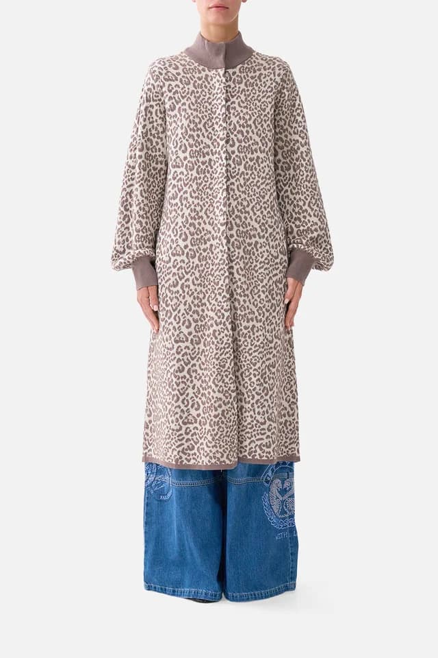 Camilla eBoutique A-LINE KNIT COAT ARANJUEZ ANIMALIA, image 1 of 1 from CAMILLA
