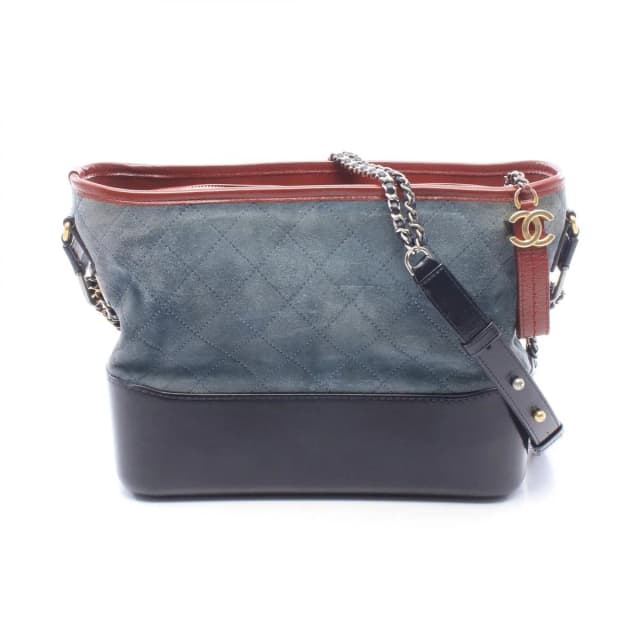 Shoulder Bag Gabrielle de Chanel Large Hobo Black Smoke Blue Suede in Black Suede from The Reluxe, photo 1 of 1