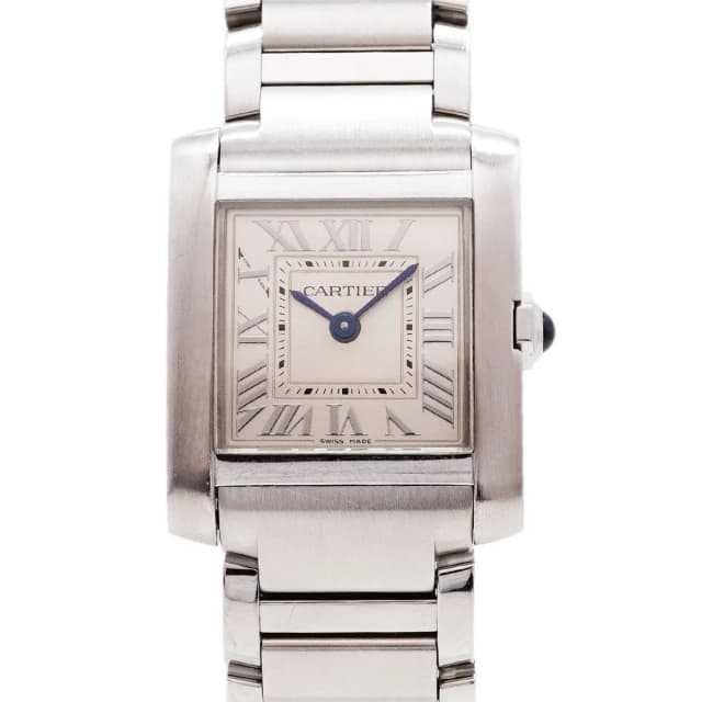 Cartier Tank Francaise SM Silver Dial Watch in Silver from The Reluxe, photo 1 of 1