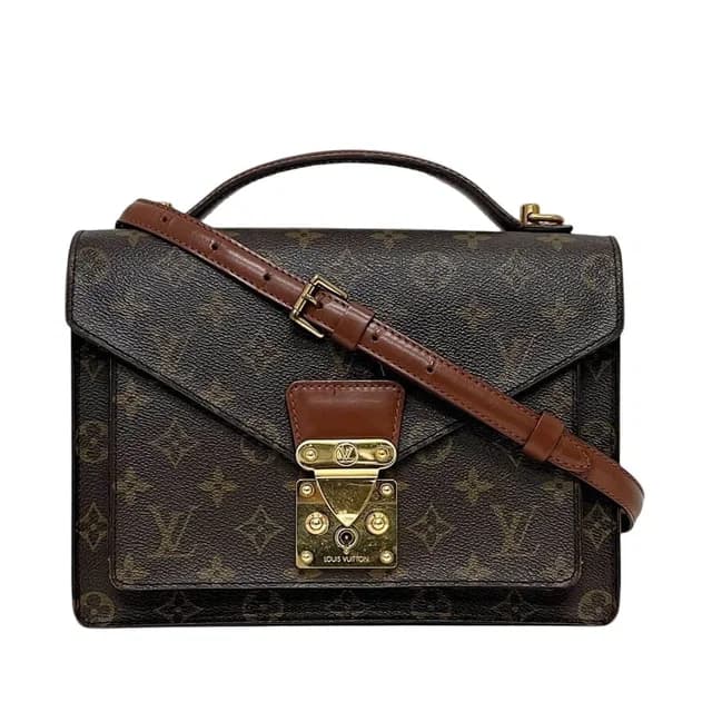 Louis Vuitton 2-Way Bag Monceau Brown Monogram Second Bag Canvas in Brown Canvas from The Reluxe, photo 1 of 1