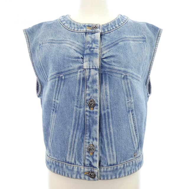 Chanel Vest Blue in Blue from The Reluxe, photo 1 of 1