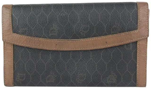 Dior Black x Brown Monogram Trotter Honeycomb Flap in Black Canvas from Bagriculture, photo 1 of 1