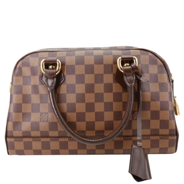 Louis Vuitton Duomo Damier Ebene Satchel Bag Brown in Brown Coated canvas from Dallas Designer Handbags, photo 1 of 1
