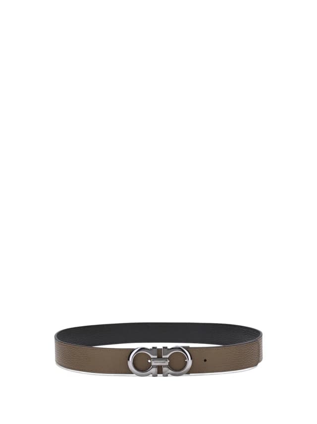 Ferragamo Reversible Calf Leather Belt — Brown in Brown Calfskin from HEWI, photo 1 of 1