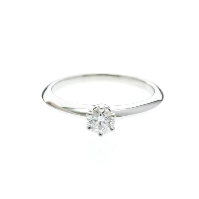 Tiffany & Co. Solitaire Diamond Ring Platinum Fashion Diamond Band Ring Carat/0.29 Silver in Silver Platinum from Elady, photo 1 of 1