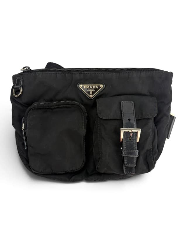 Prada Vintage Black Nylon Bum Bag in Black Nylon from Season 2 Consign, photo 1 of 1