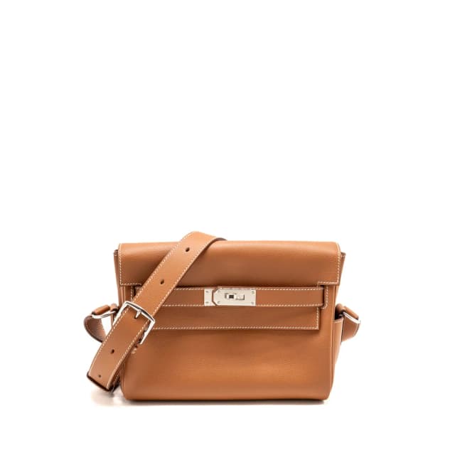 Hermès Kelly Messenger PM Bag Evercolor Gold SHW Stamp W in Gold Leather from EMIER, photo 1 of 1