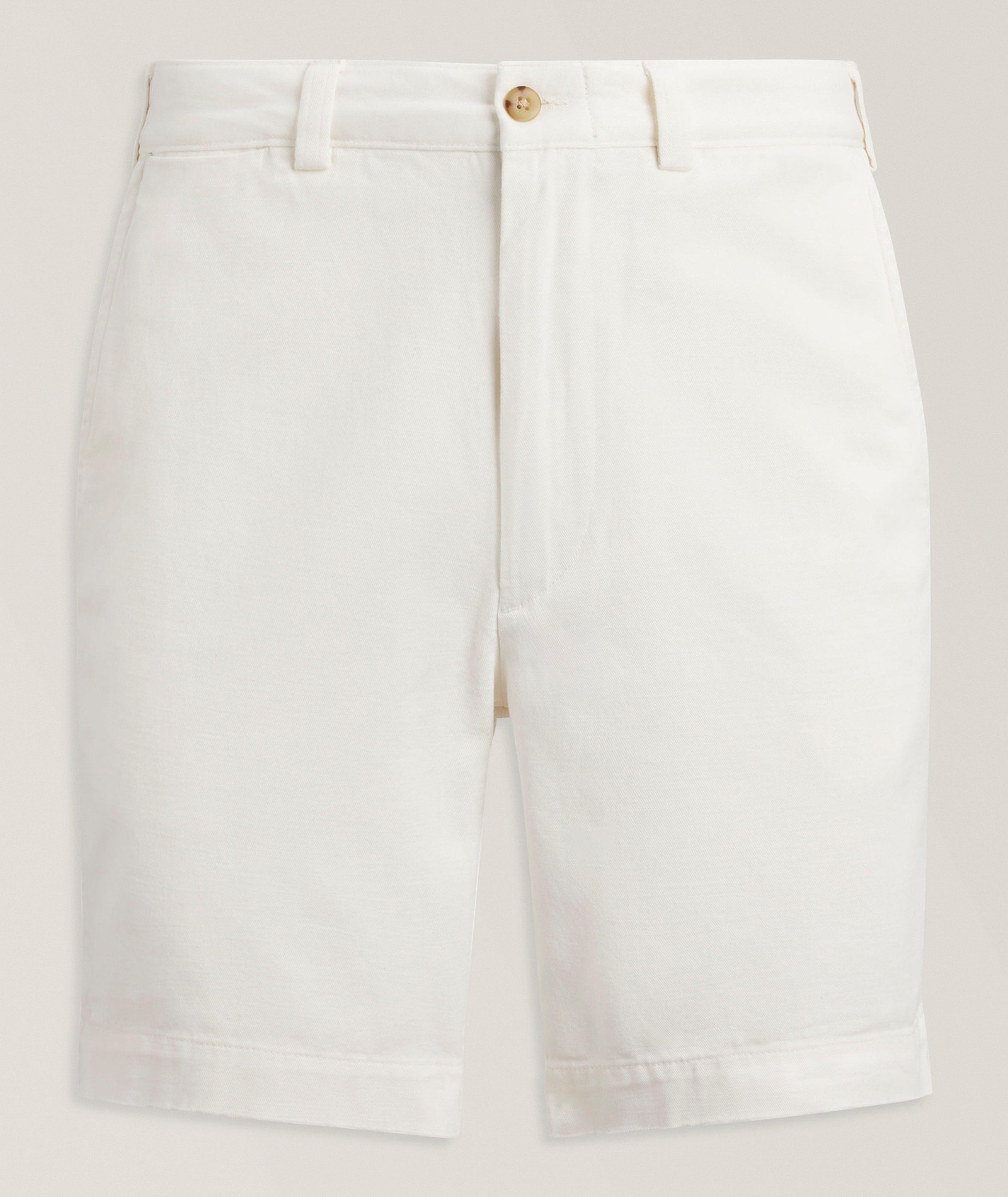 Polo Ralph Lauren Salinger 8-Inch Straight-Fit Chino Shorts in White Cotton & Cotton Blends, image 1 of 1 from Harry Rosen