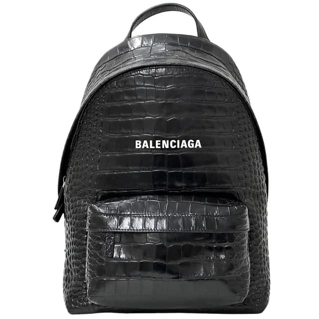 Balenciaga Backpack Embossed Leather Black in Black Leather from The Reluxe, photo 1 of 1