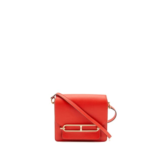 Hermès Mini Roulis Evercolor Rouge De Coeur LGHW Stamp D in Red Leather from EMIER, photo 1 of 1