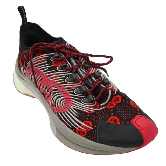 Gucci Black Red Run GG Knit Sneakers in Black from Clotheshorse Anonymous, photo 1 of 1