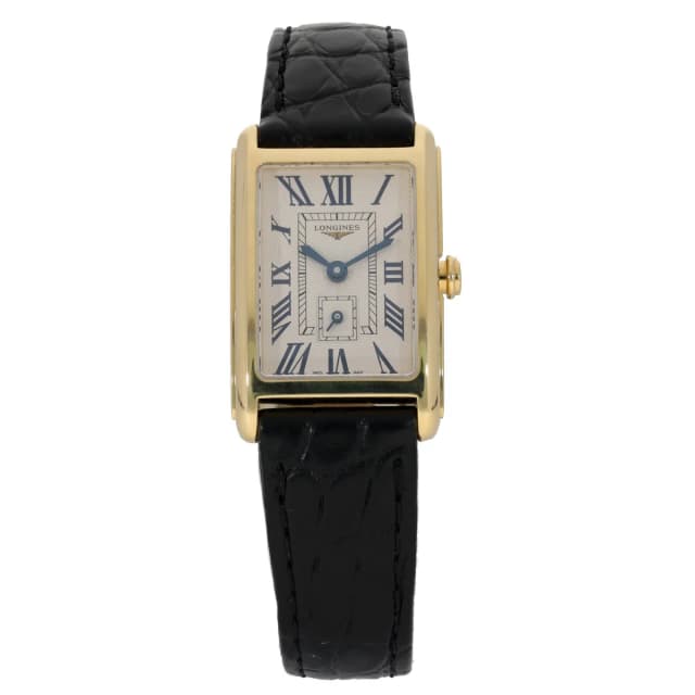Longines DolceVita L5.255.6 20.5mm Gold Watch in Gold Leather from H&T, photo 1 of 1