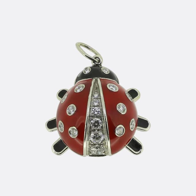 Tiffany & Co. Diamond Ladybug Charm Pendant from The Vintage Jeweller, photo 1 of 1