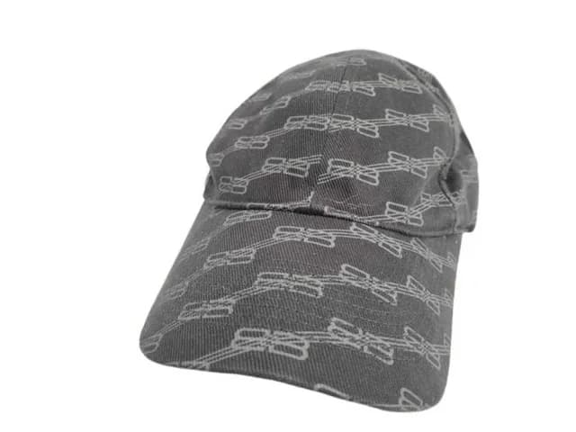 Balenciaga Cap BB Logo Gray Cotton Hat in Grey from The Reluxe, photo 1 of 1