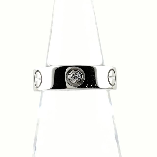 Cartier Mini Love Ring Half Diamond Pave from The Reluxe, photo 1 of 1