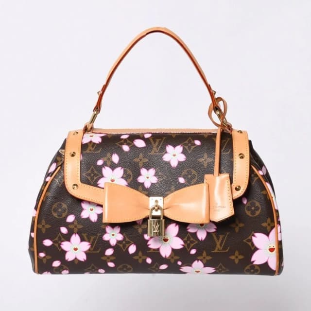 Louis Vuitton Sac Retro PM Handbag Monogram Cherry Blossom Takashi Murakami in Leather from The Reluxe, photo 1 of 1