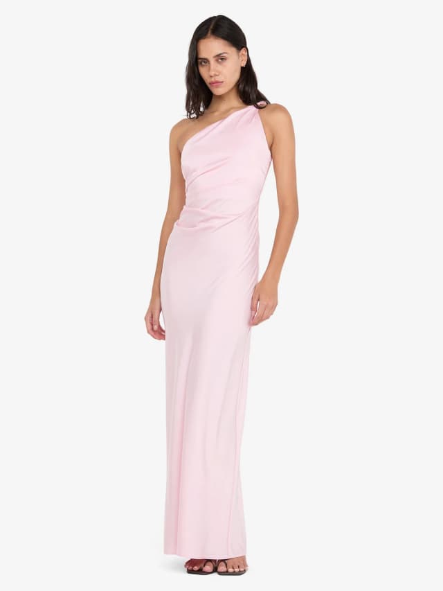 Bec&Bridge LUNETTA ASYM DRESS - POWDER PINK, image 1 of 1 from BEC + BRIDGE