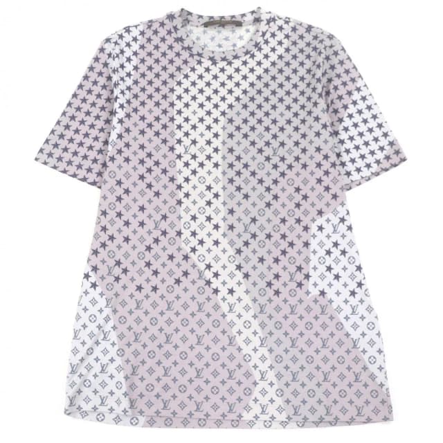 Louis Vuitton Monogram Star All Over Print Crew Neck Short Sleeve T-Shirt Cut from The Reluxe, photo 1 of 1