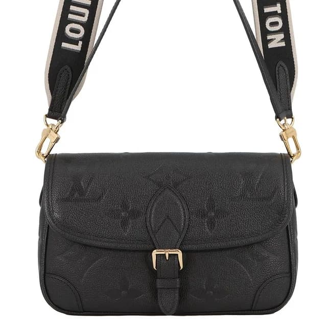 Louis Vuitton Shoulder Bag Monogram Empreinte Diane 2-Way Black in Black Canvas from The Reluxe, photo 1 of 1