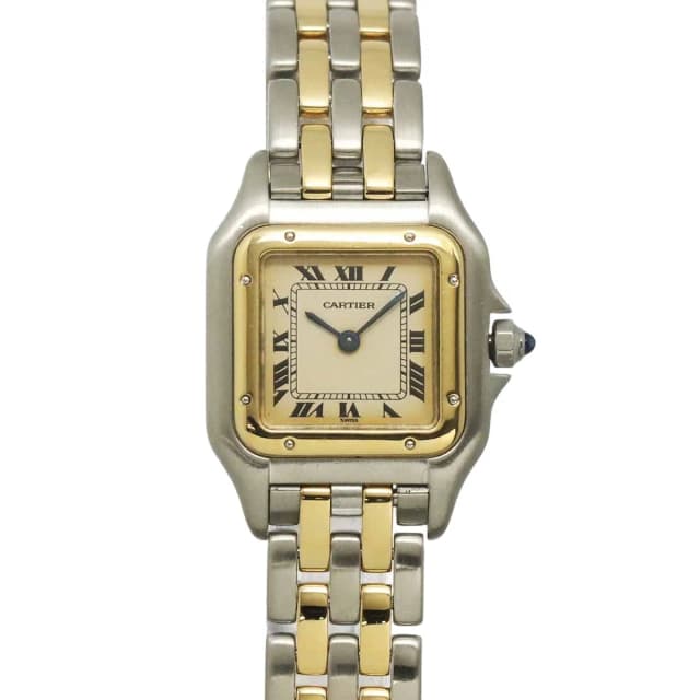 Cartier Panthere SM 2 Row Combination Watch Ivory Yellow Gold Quartz in White from The Reluxe, photo 1 of 1