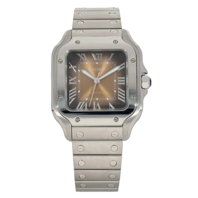 Santos De Cartier WSSA0065 35mm Stainless Steel Watch from H&T, photo 1 of 1