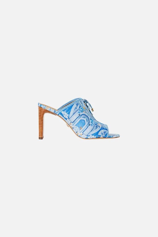 Camilla eBoutique SOFIA LACE UP FRONT HEEL MULE DE NADA GRANADA, image 1 of 1 from CAMILLA