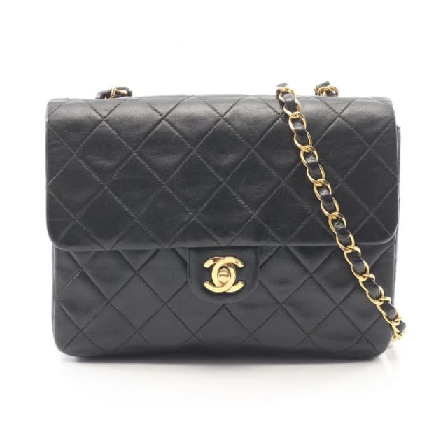 Chanel Shoulder Bag Mini Quilted 20 Black Lambskin in Black Lambskin from The Reluxe, photo 1 of 1