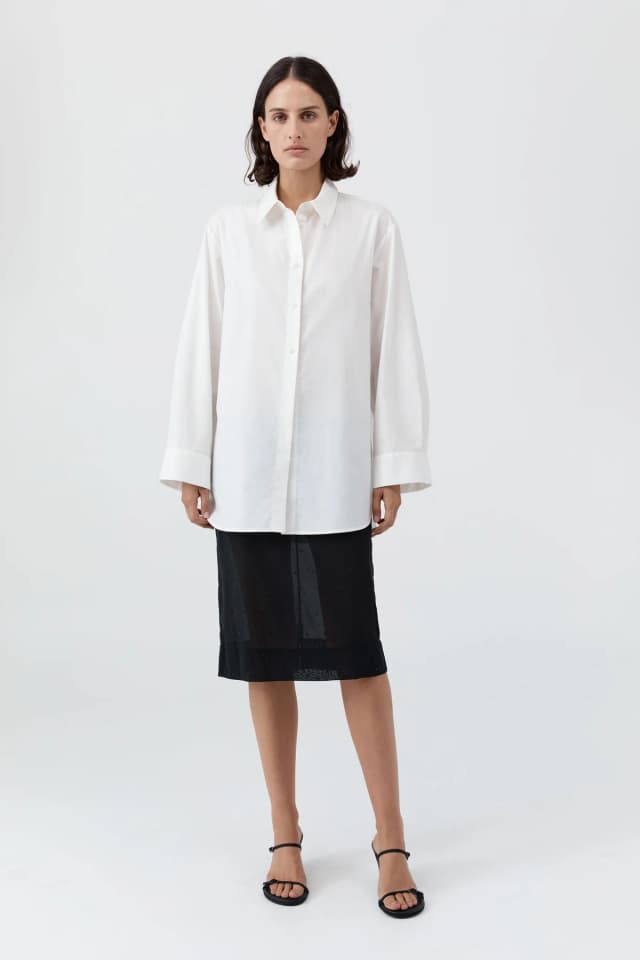 St Agni Oxford Shirt - White, image 1 of 1 from St. Agni