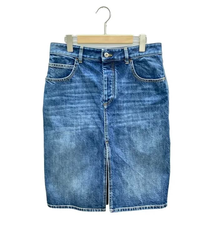 Bottega Veneta Denim Skirt 40 in Denim from The Reluxe, photo 1 of 1