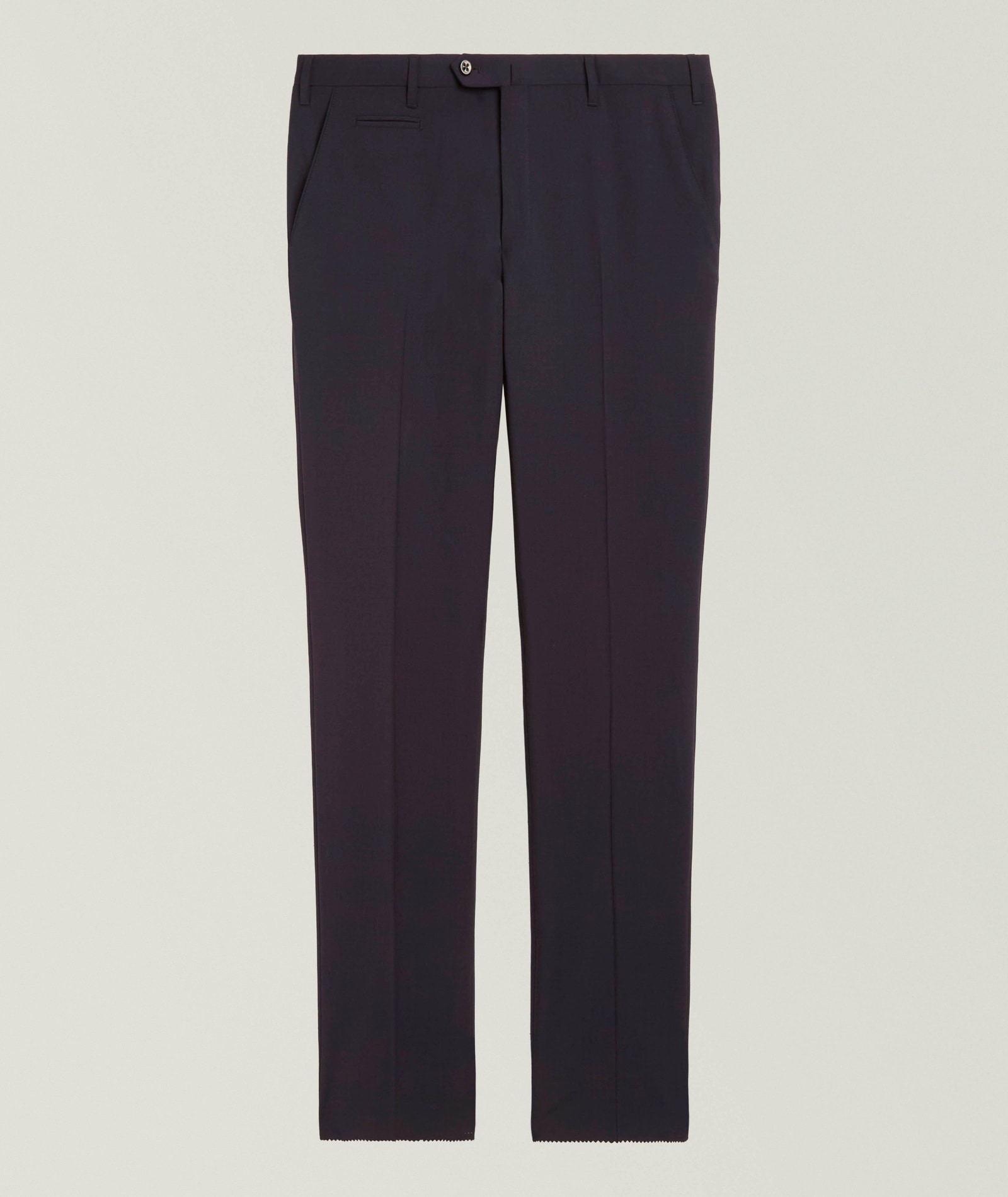 Corneliani Stretch-Virgin Wool Dress Pants in Blue Wool & Wool Blends, image 1 of 1 from Harry Rosen