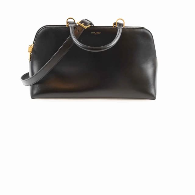 Saint Laurent Small Sac De Jour Duffle Black in Black Leather from The Purse Affair, photo 1 of 1