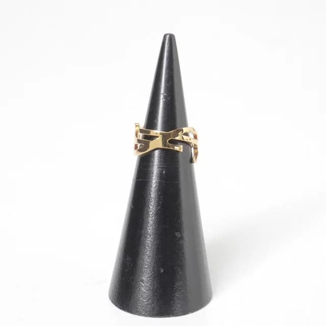 Ring YSL Logo Gold in Gold from The Reluxe, photo 1 of 1