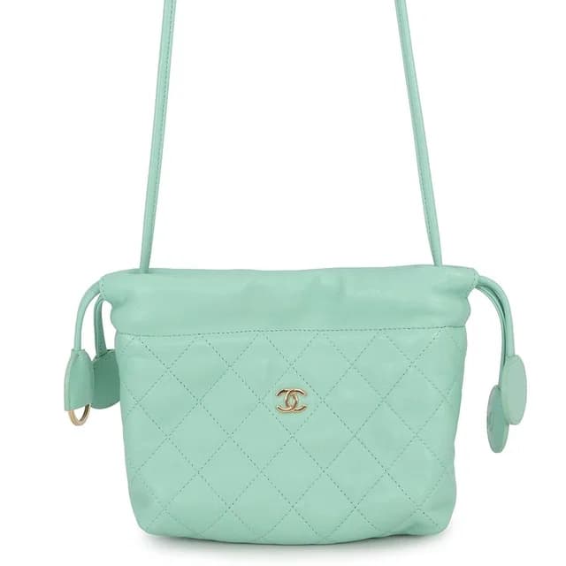 Chanel Shoulder Bag Strap Clutch Quilted CC Logo Lambskin in Lambskin from The Reluxe, photo 1 of 1