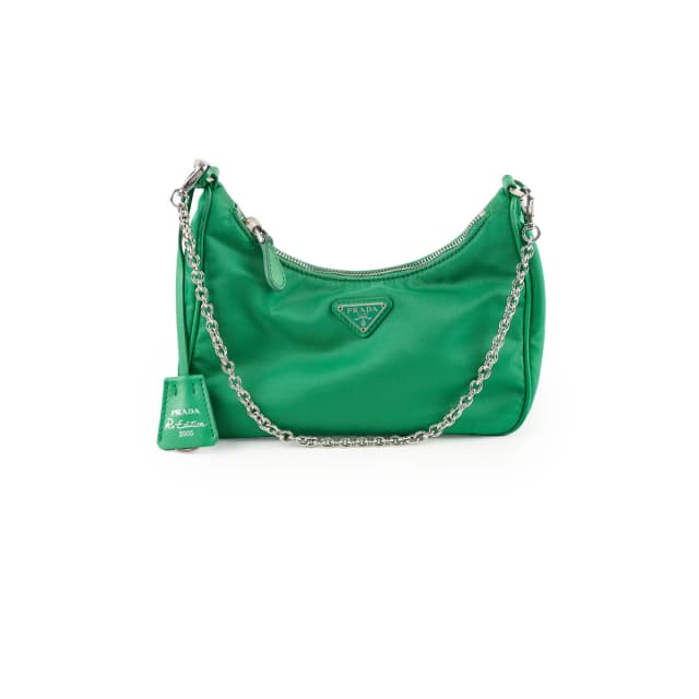 Prada Tessuto Re-Edition 2005 Nylon Hobo Green in Green Nylon from The Purse Affair, photo 1 of 1