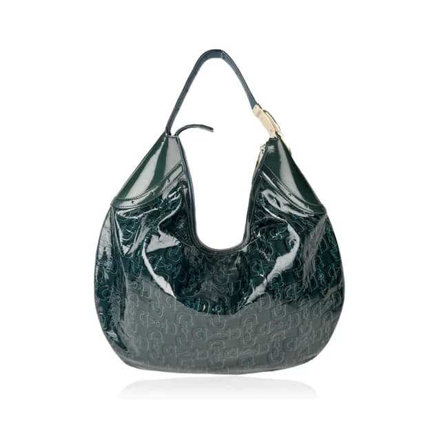 Gucci Horsebit Patent Blue Hobo Bag in Blue Patent Leather from Designer Archives, photo 1 of 1