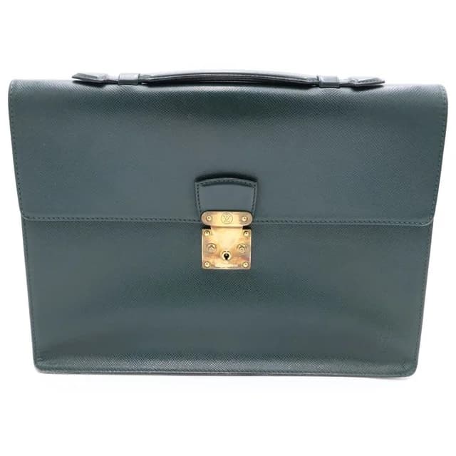 Louis Vuitton Taiga Clado Epi Sea Leather Handbag Briefcase Green in Green Leather from The Reluxe, photo 1 of 1
