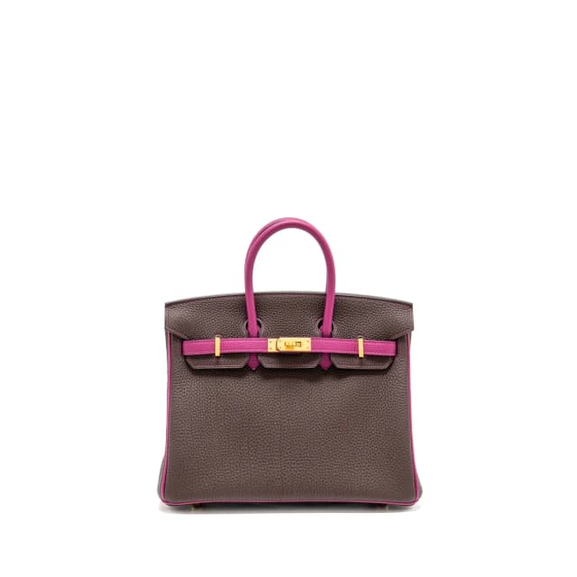 Hermès Birkin 25 Togo Chocolate / Rose Pourpre Brushed GHW Stamp D in Brown Togo leather from EMIER, photo 1 of 1