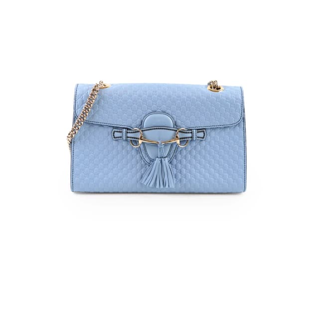 Gucci Emily Chain Shoulder Bag Light Blue in Blue Leather from The Purse Affair, photo 1 of 1