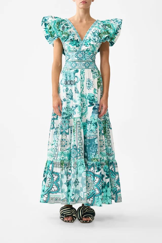Camilla eBoutique RUFFLE WRAP TOP BALEARIC BEBÉ, image 1 of 1 from CAMILLA