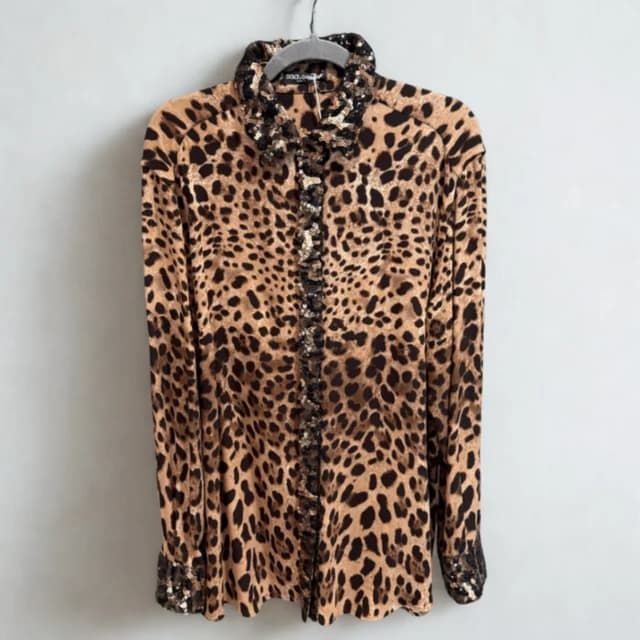 Dolce & Gabbana Leopard Print Shirt from Revivre Luxury Consignment, photo 1 of 1