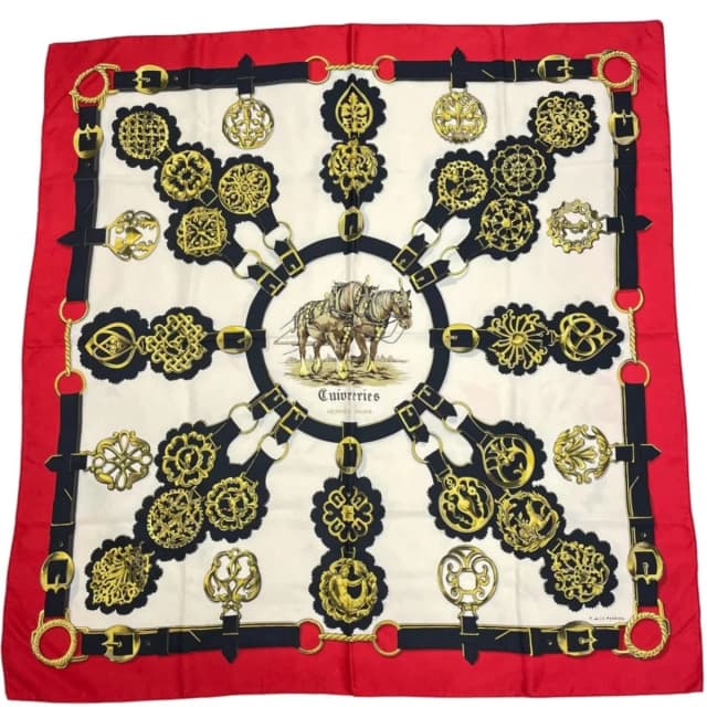 Hermès Cuivreries Scarf Silk Multicolor Carre 90 in Multicolor Silk from The Reluxe, photo 1 of 1