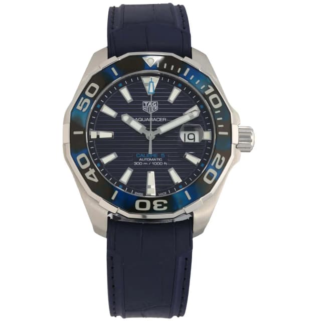 TAG Heuer Aquaracer WAY201P 44mm Stainless Steel Watch from H&T, photo 1 of 1