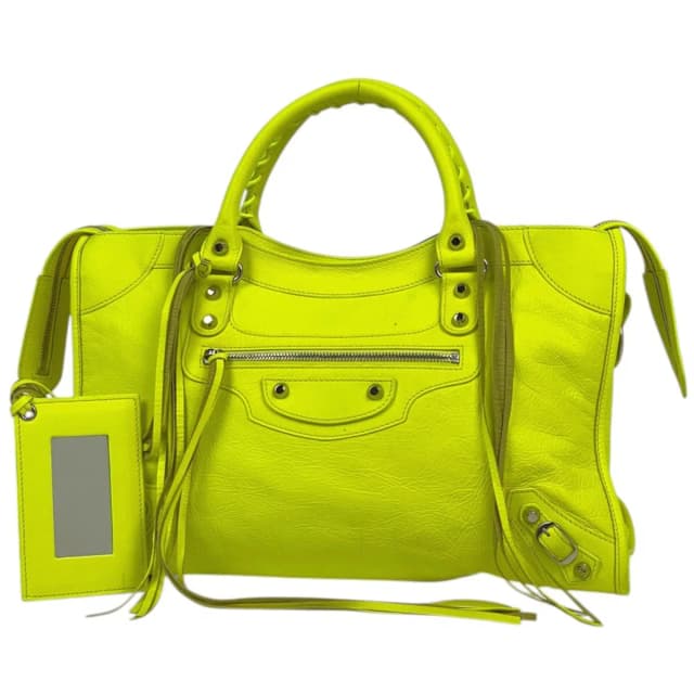 Balenciaga Handbag the City 2-Way Neon Leather Yellow in Yellow Leather from The Reluxe, photo 1 of 1