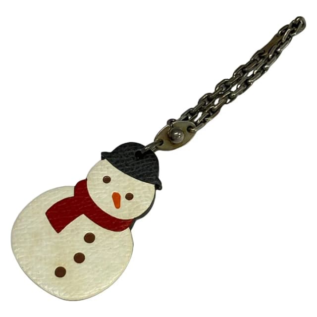 Hermès Key Holder White Snowman in White Epsom leather from The Reluxe, photo 1 of 1