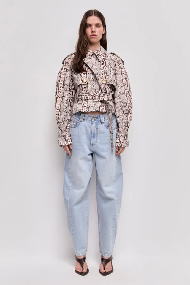 AJE Winn Cropped Trench in SAVANA, image 1 of 1 from Aje