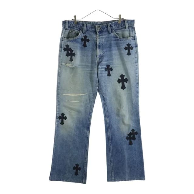 Chrome Hearts Vntg Jean Blu Orng Tab Washed in Black from The Reluxe, photo 1 of 1