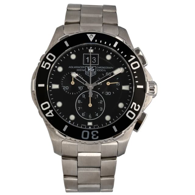 TAG Heuer Aquaracer CAN1010 43mm Stainless Steel Watch from H&T, photo 1 of 1