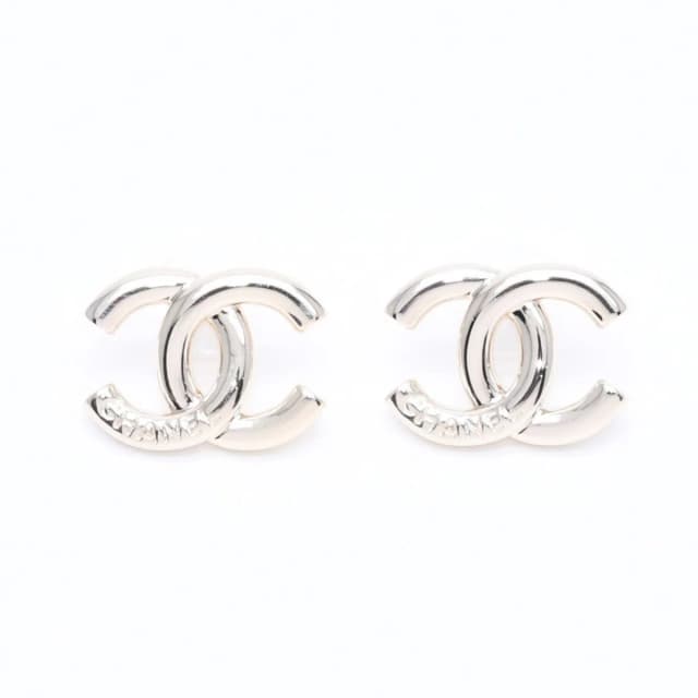 Chanel 25P Earrings CC Logo Light Gold 25 in Gold from The Reluxe, photo 1 of 1