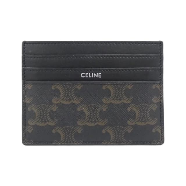 Celine Card Case Card Holders Black in Black Canvas from The Reluxe, photo 1 of 1